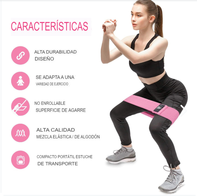 Set de 3 Bandas Elásticas de Fitness