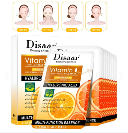 Mascarilla Facial Vitamina C 10 pzas