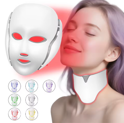 Máscara 7 Colores LED Facial-Cuello