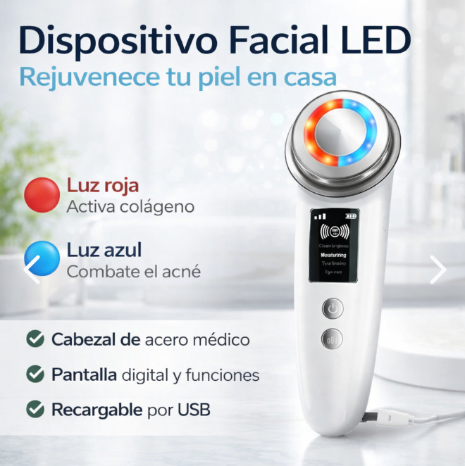Masajeador Limpieza Facial - Ultrasónico