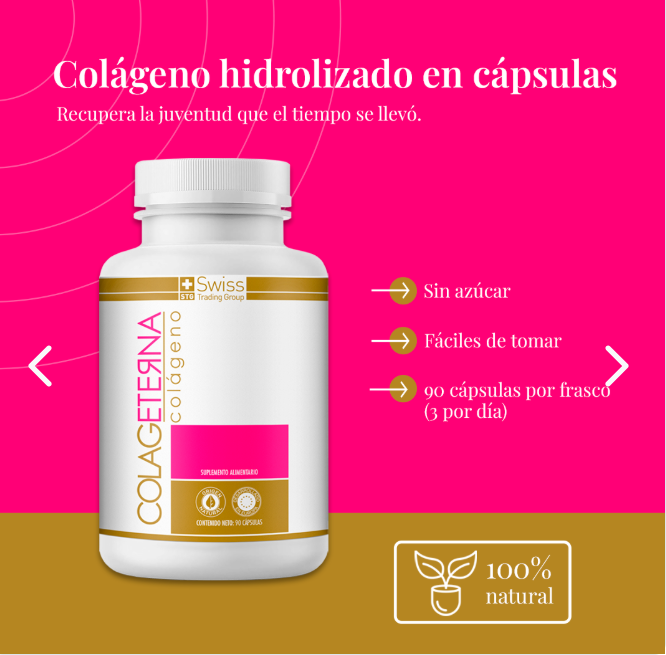 Colágeno Hidrolizado (Colageterna 90 Cápsulas)