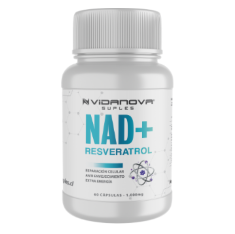 Cápsulas Nad+Resveratrol 1000 mg